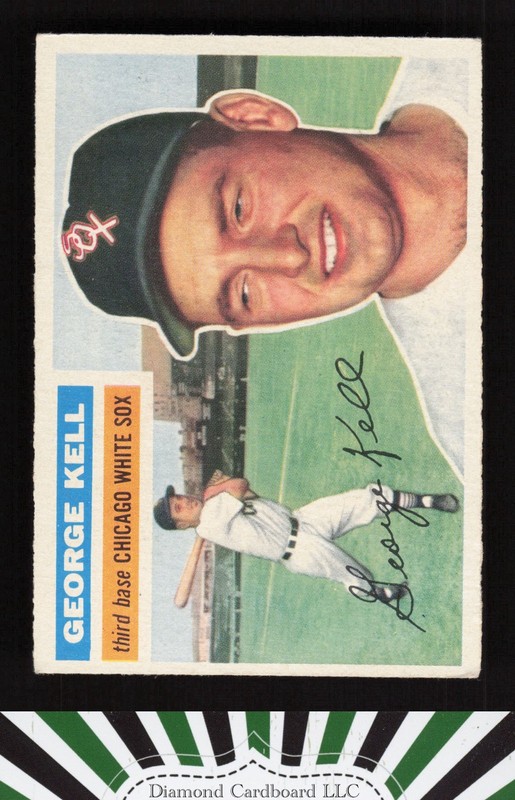 1956 Topps #195 George Kell VGEX o, front