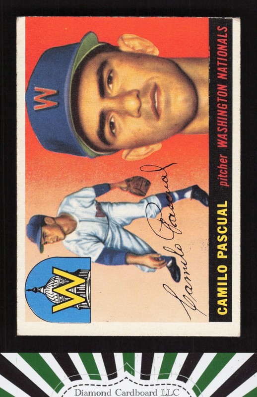 1955 Topps #84 Camilo Pascual VGEX (MC) k, front