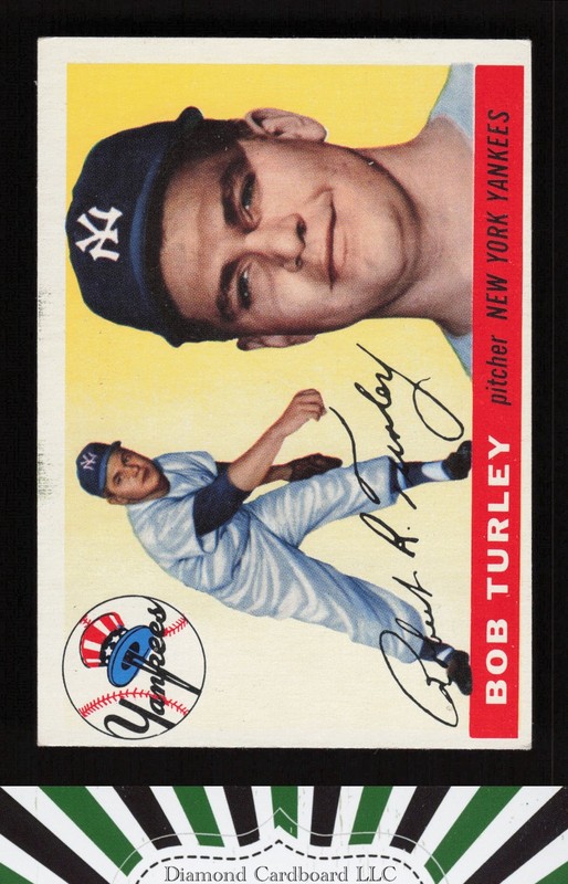 1955 Topps #38 Bob Turley VGEX c, front
