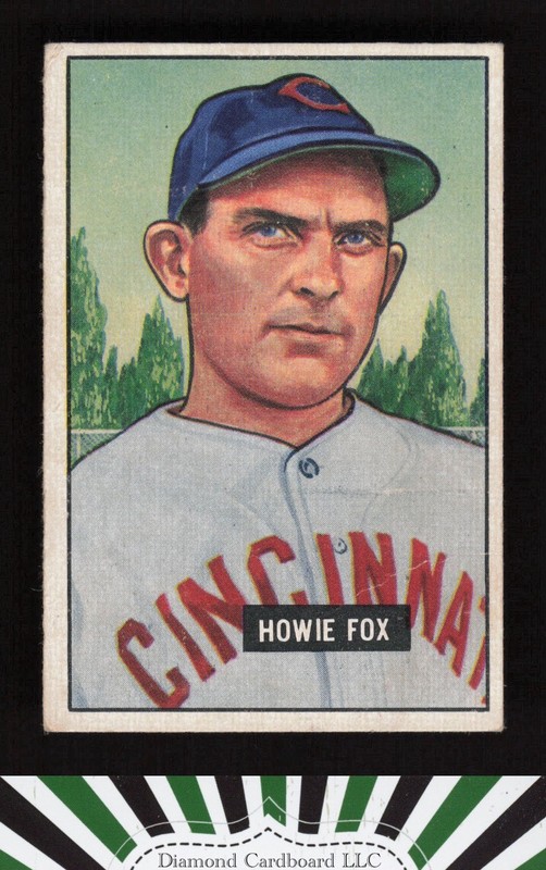 1951 Bowman #180 Howie Fox VG, front