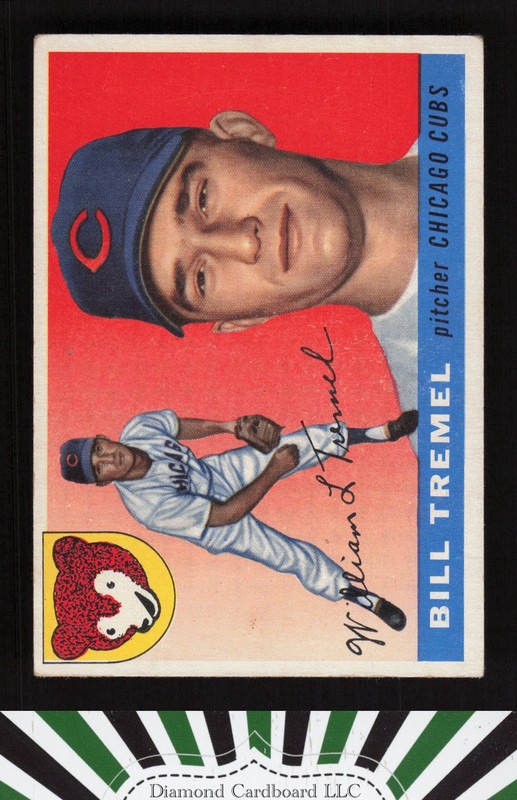 1955 Topps #52 Bill Tremel VGEX j, front