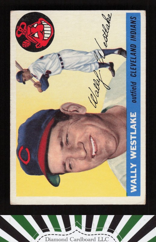 1955 Topps #102 Wally Westlake VG+ d, front