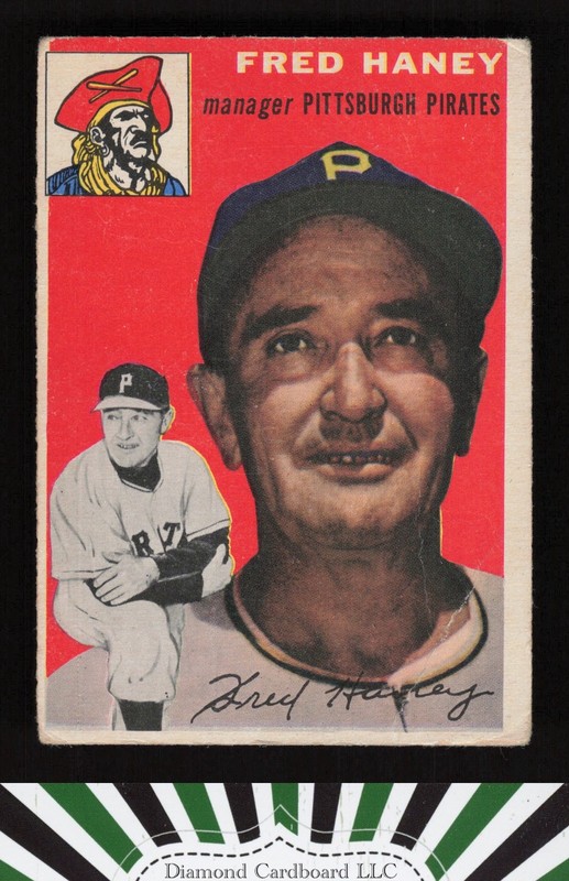 1954 Topps #75 Fred Haney GD m, front