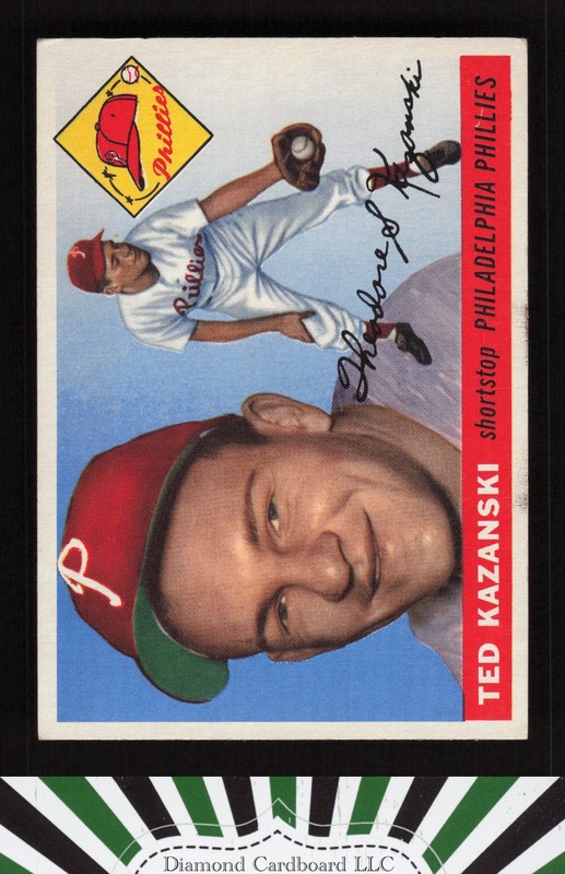 1955 Topps #46 Ted Kazanski VGEX+ h, front