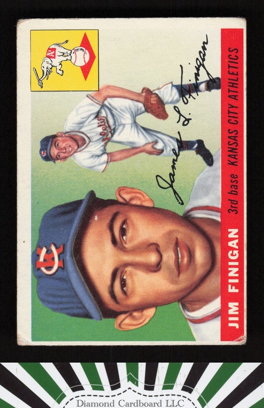 1955 Topps #14 Jim Finigan GD a, front