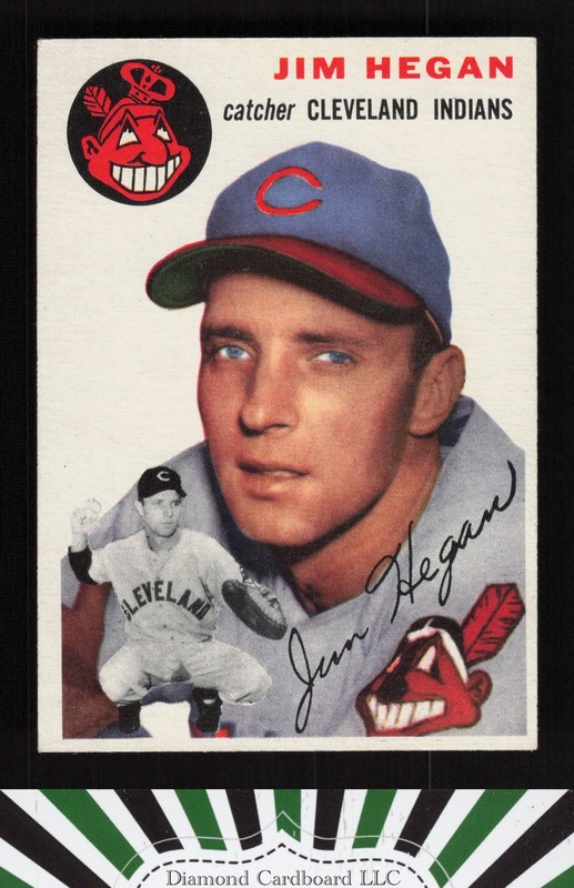 1954 Topps #29 Jim Hegan EX l, front
