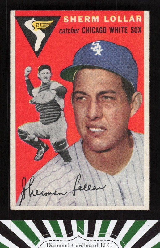 1954 Topps #39 Sherm Lollar VGEX [GOOD CENTERING] f, front
