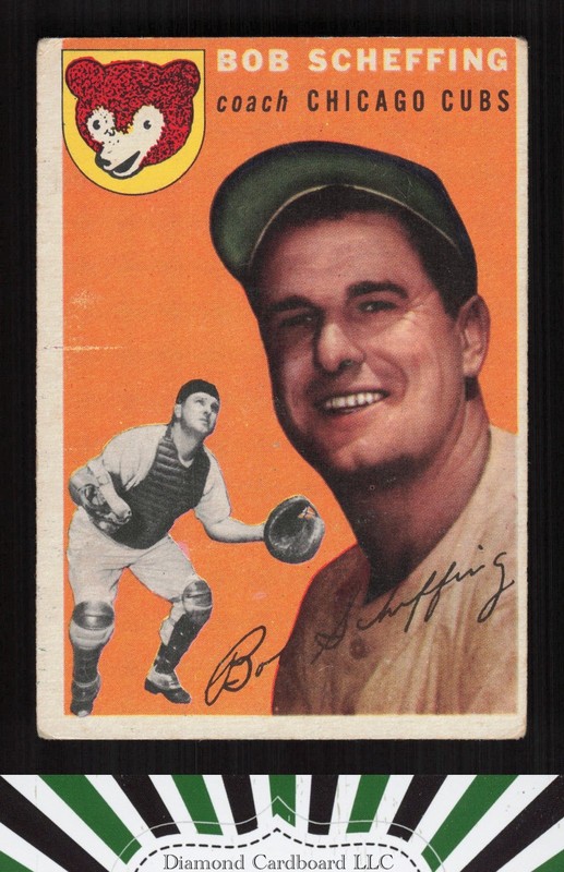 1954 Topps #76 Bob Scheffing VG k, front