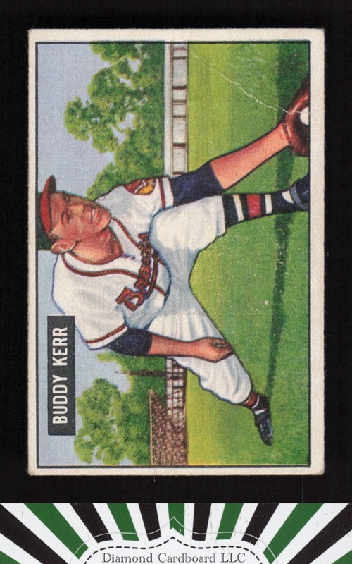 1951 Bowman #171 Buddy Kerr VG, front