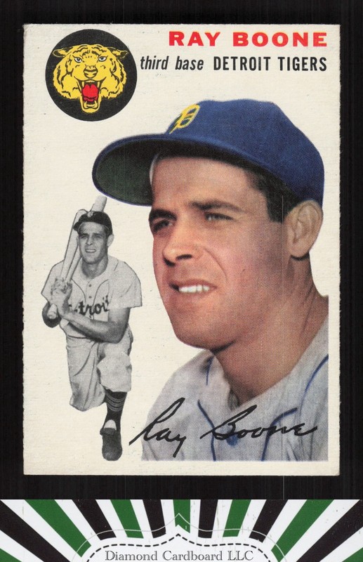 1954 Topps #77 Ray Boone EX i, front