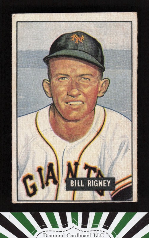 1951 Bowman #125 Bill Rigney VGEX, front