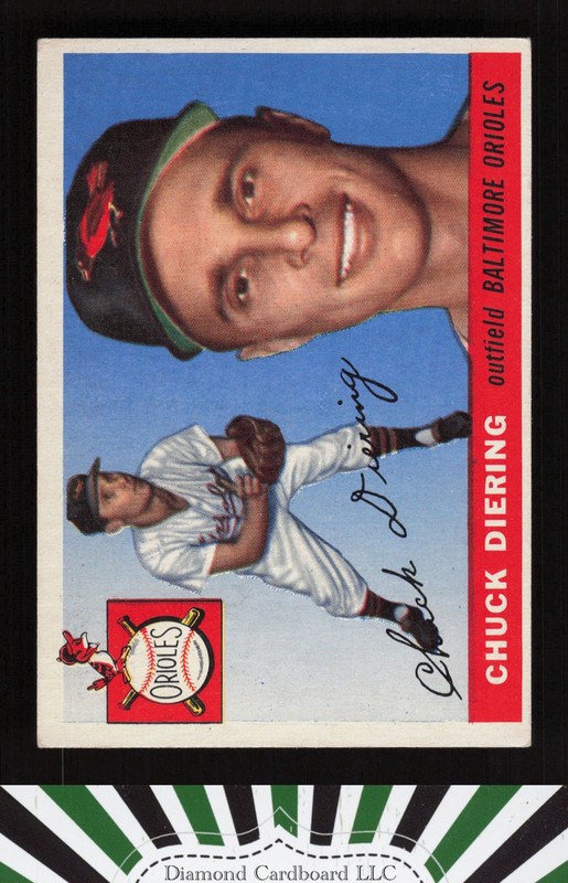 1955 Topps #105 Chuck Diering VGEX d, front