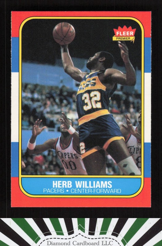 1986-87 Fleer #125 Herb Williams NM, front