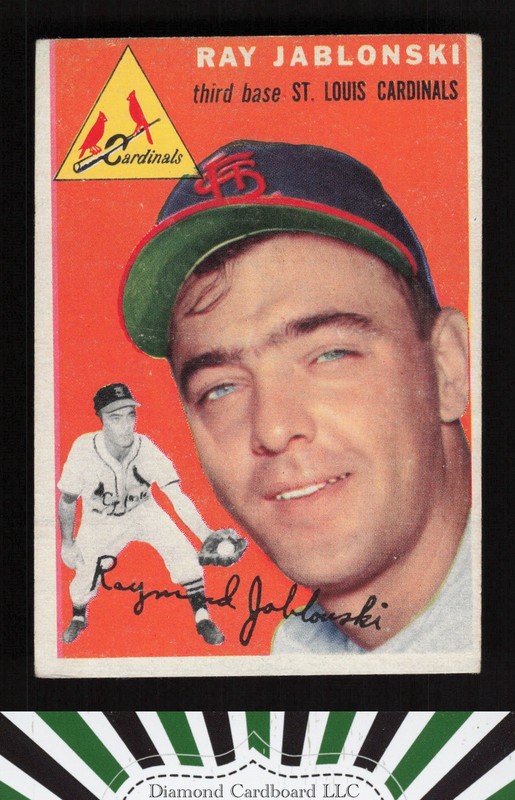 1954 Topps #26 Ray Jablonski VGEX h, front