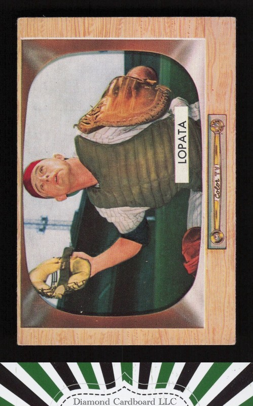 1955 Bowman #18 Stan Lopata VGEX, front