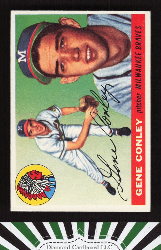 1955 Topps #81 Gene Conley EX s, front