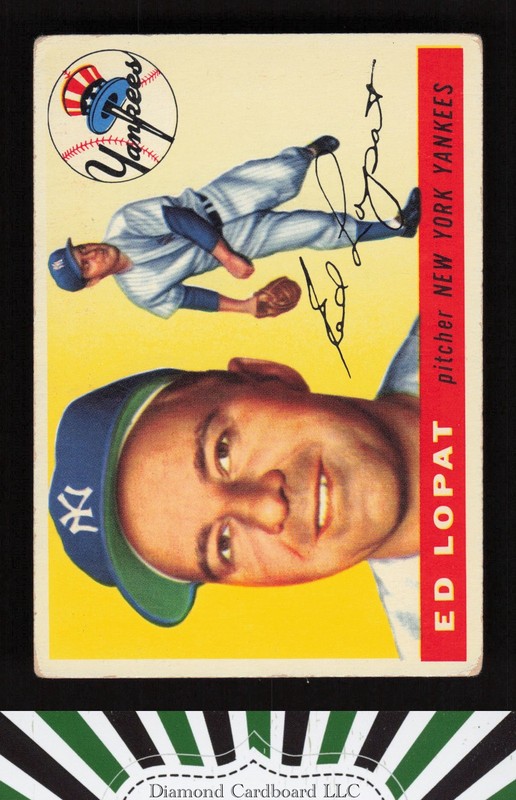 1955 Topps #109 Ed Lopat VG c, front