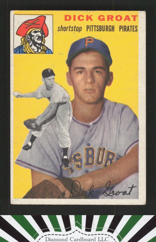 1954 Topps #43 Dick Groat VGEX m, front