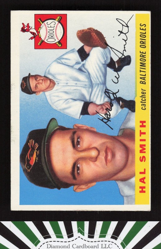 1955 Topps #8 Hal Smith VGEX k, front