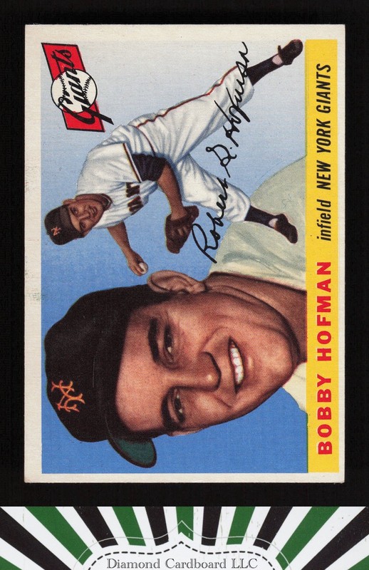 1955 Topps #17 Bobby Hofman VG c, front