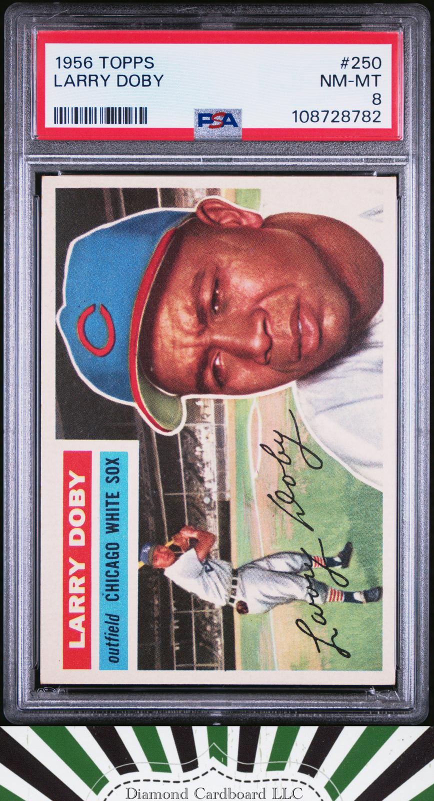 1956 Topps #250 Larry Doby PSA 8 [CENTERED], front
