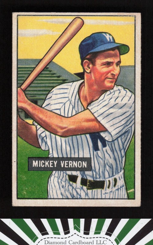 1951 Bowman #65 Mickey Vernon VG+, front