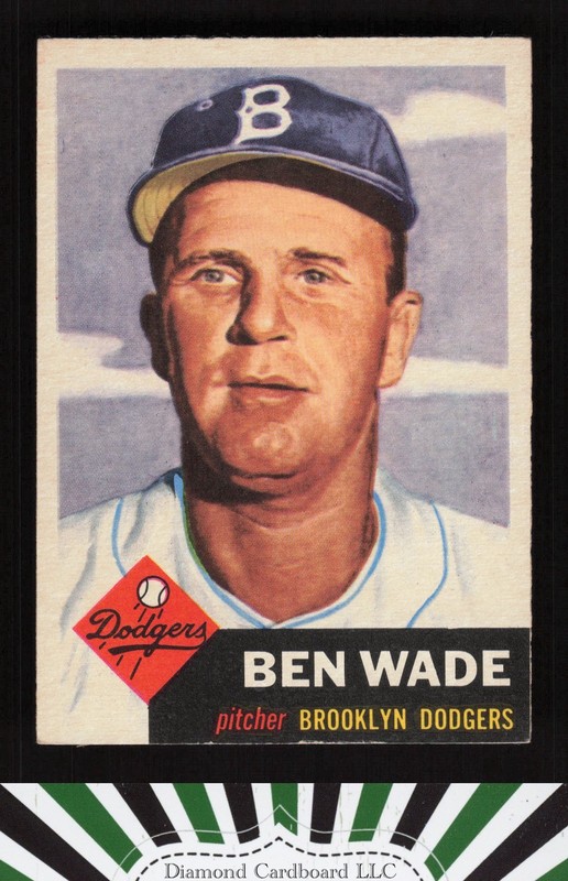 1953 Topps #4 Ben Wade EX f, front