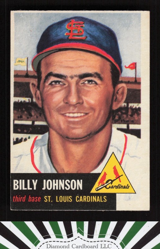 1953 Topps #21 Billy Johnson EX h, front