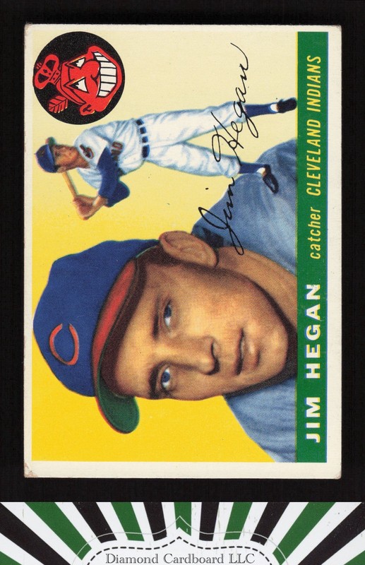 1955 Topps #7 Jim Hegan VGEX d, front