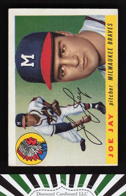 1955 Topps #134 Joe Jay VGEX (MC) a, front