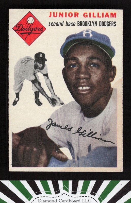 1954 Topps #35 Junior Gilliam VGEX d, front