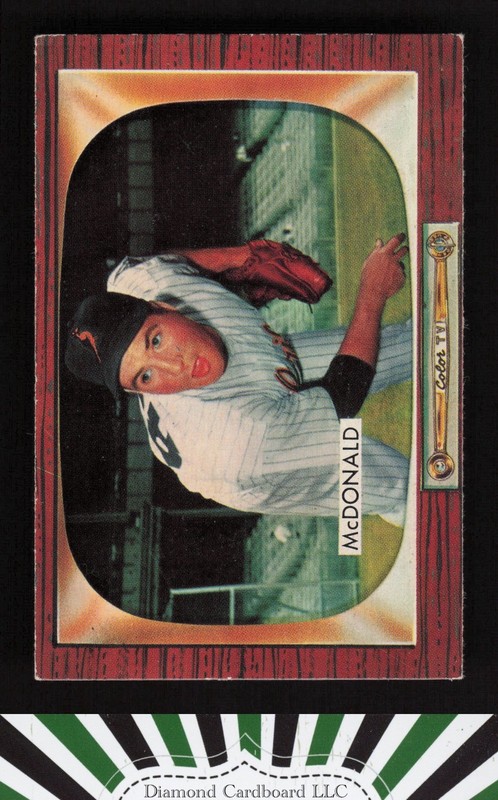1955 Bowman #77 Jim McDonald VGEX, front