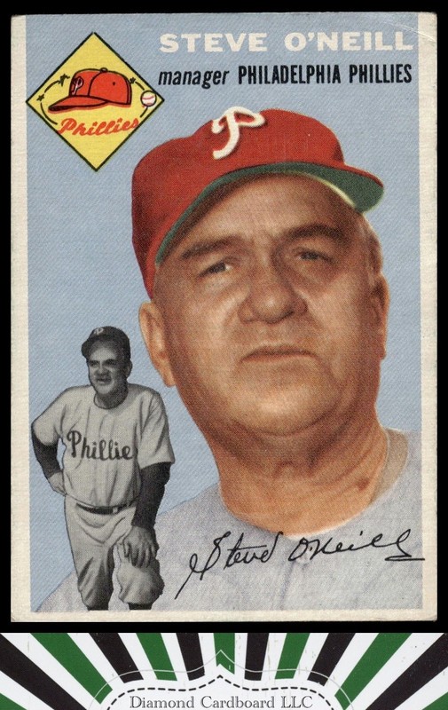 1954 Topps #127 Steve O'Neill VG j, front