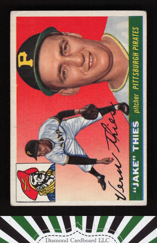 1955 Topps #12 Jake Thies VG+ c, front