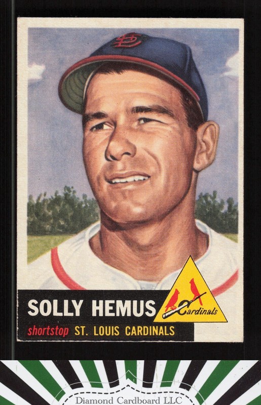 1953 Topps #231 Solly Hemus EX g, front