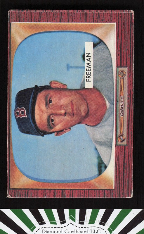 1955 Bowman #290 Hershell Freeman VGEX, front