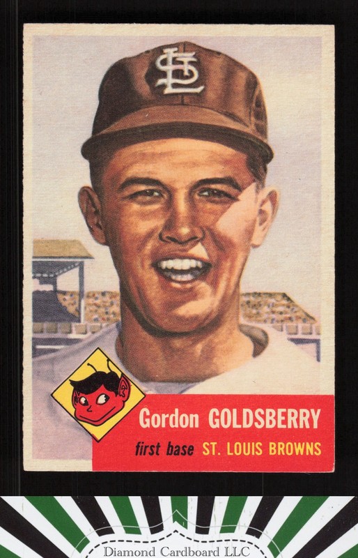 1953 Topps #200 Gordon Goldsberry EXMT g, front