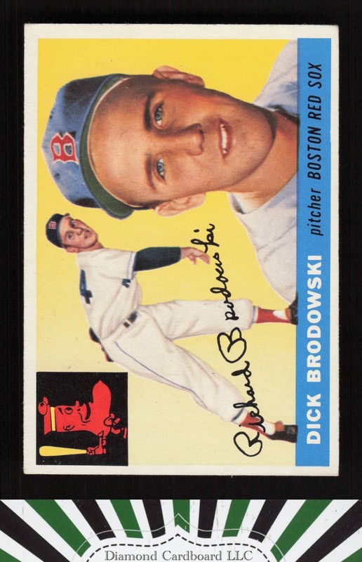 1955 Topps #171 Dick Brodowski EX+ g, front
