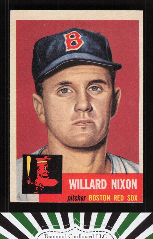 1953 Topps #30 Willard Nixon EX e, front