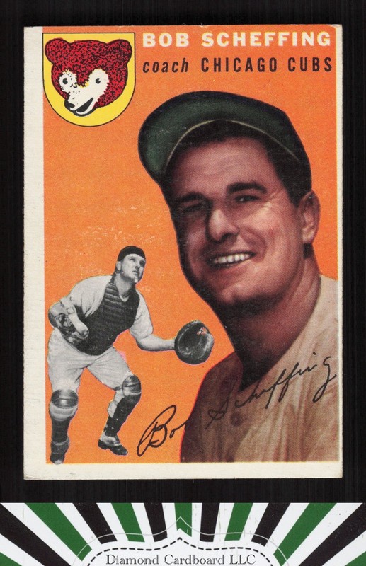 1954 Topps #76 Bob Scheffing VGEX h, front