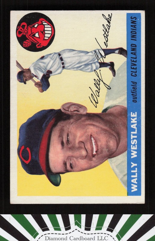 1955 Topps #102 Wally Westlake VGEX b, front