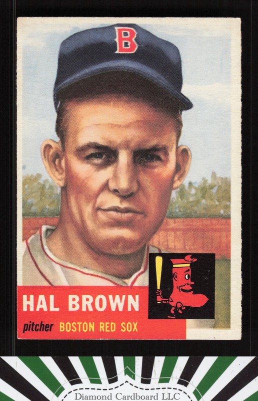 1953 Topps #184 Hal Brown EXMT i, front