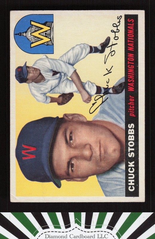 1955 Topps #41 Chuck Stobbs VGEX g, front