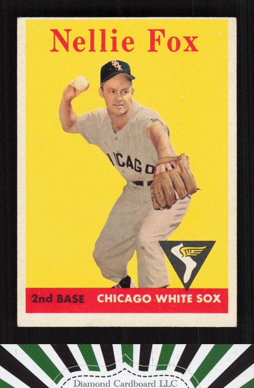 1958 Topps #400 Nellie Fox VGEX+ g, front
