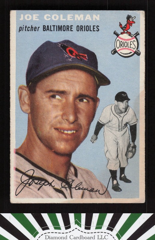 1954 Topps #156 Joe Coleman VG l, front