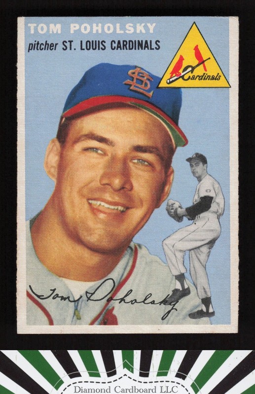 1954 Topps #142 Tom Poholsky VGEX+ l, front