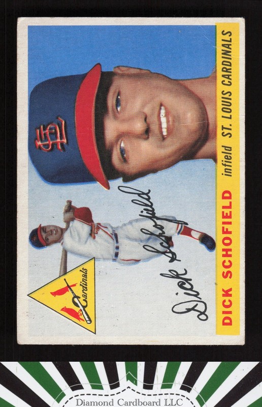 1955 Topps #143 Dick Schofield GD+ a, front