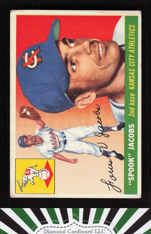 1955 Topps #61 Spook Jacobs VG+ e, front