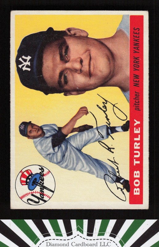 1955 Topps #38 Bob Turley VG+ [CENTERED] g, front