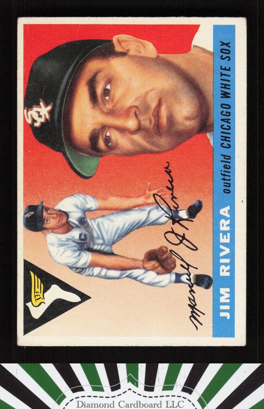 1955 Topps #58 Jim Rivera VGEX f, front